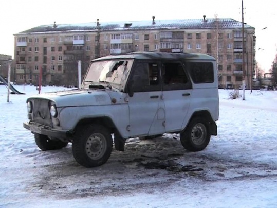 Поджог УАЗ-31514 в Опаринском районе