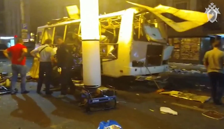 Взрыв автобуса в России